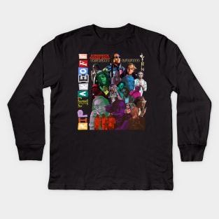 R.I.P. Takeoff (Kirshnick Khari Ball)  Migos Fan Collage Kids Long Sleeve T-Shirt